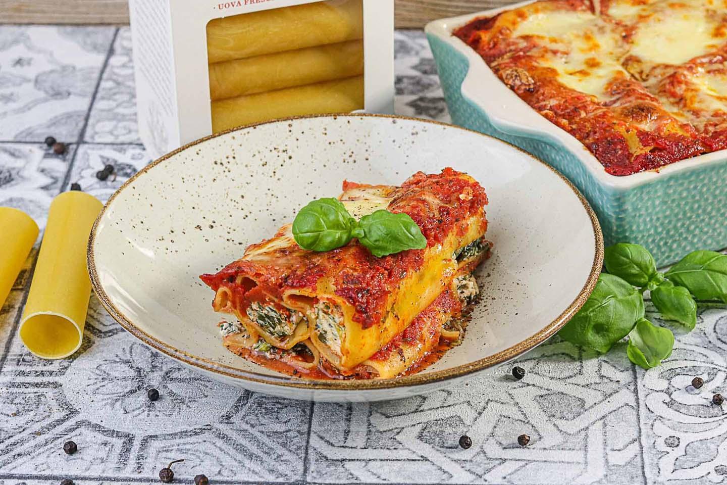 Mit Spinat und Ricotta gefüllte Cannelloni - Schritt 9