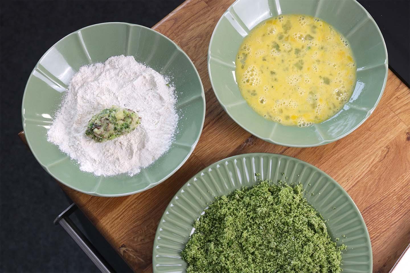 Grüne Gemüsekroketten (saftig & lecker) - Schritt 5