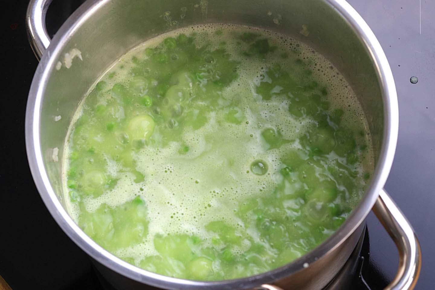 Pasta e Piselli - Schritt 2
