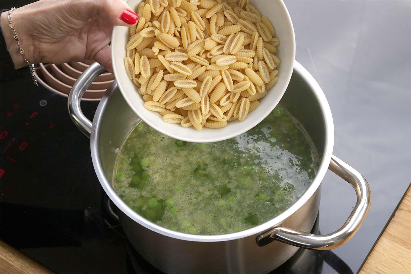 Pasta e Piselli - Schritt 4