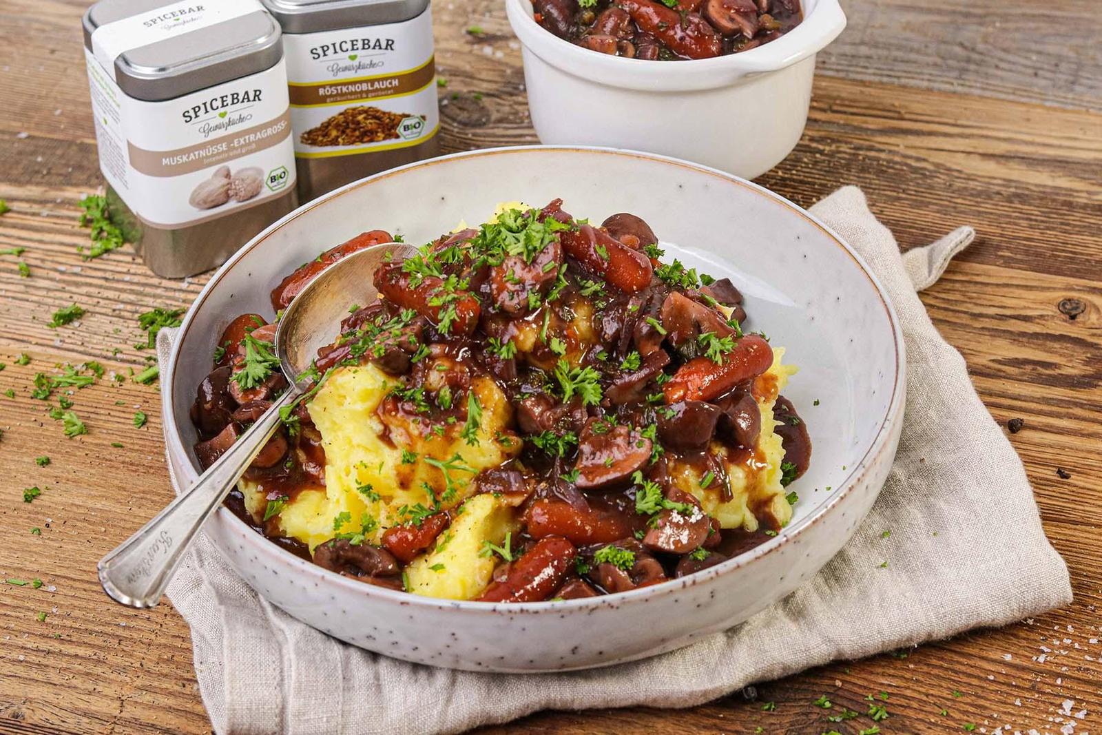 Champignon Bourguignon - Schritt 7