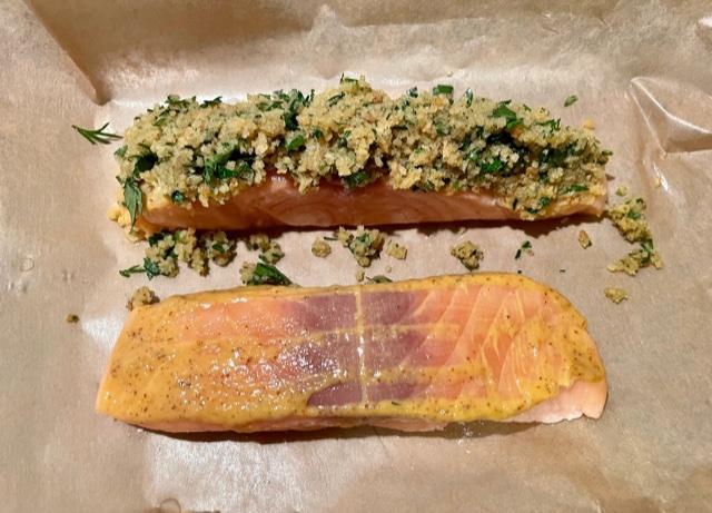 Lachs mit Kräuter-Senf-Kruste und Zitronenpasta - Schritt 3