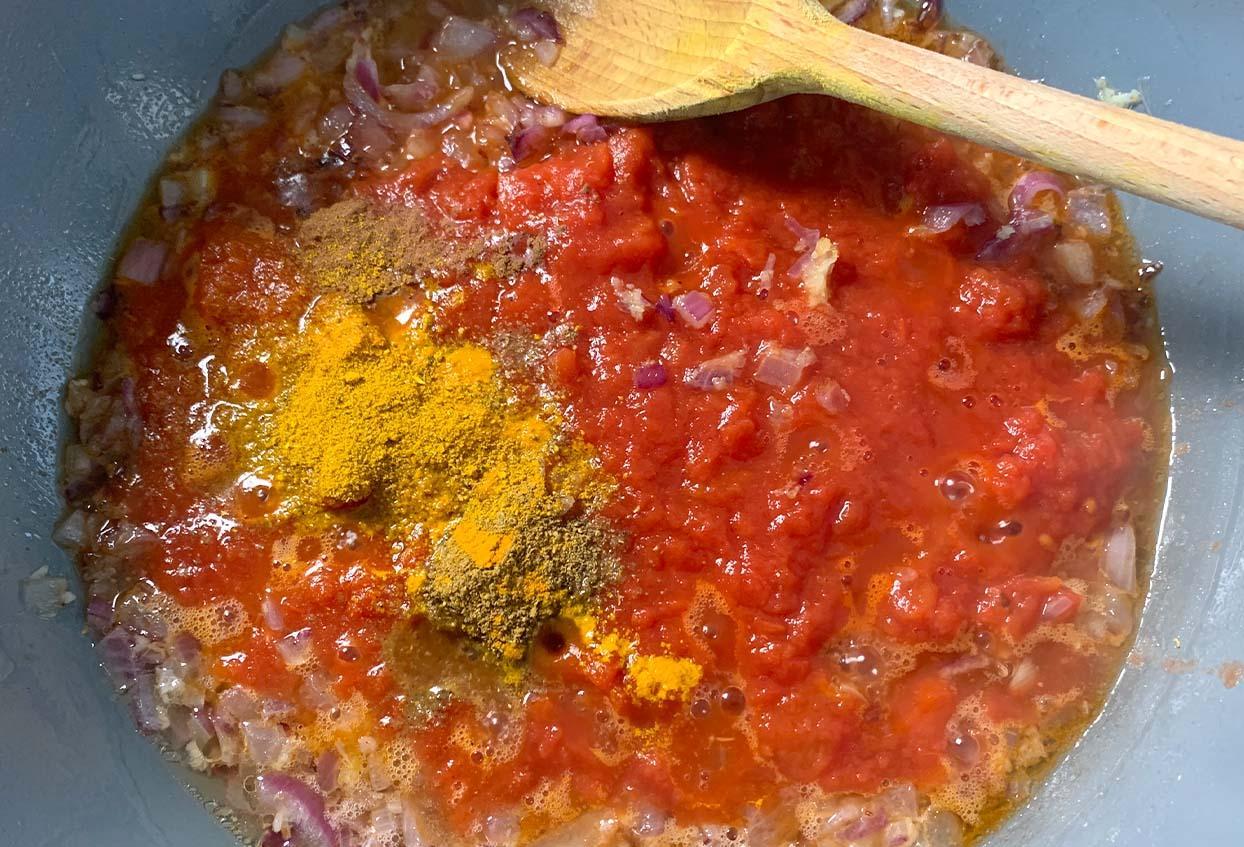 Cremiges Kürbis-Curry - Schritt 4