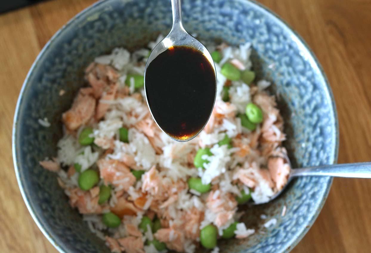 Schnelle Sushi-Lachs-Bowl - Schritt 5