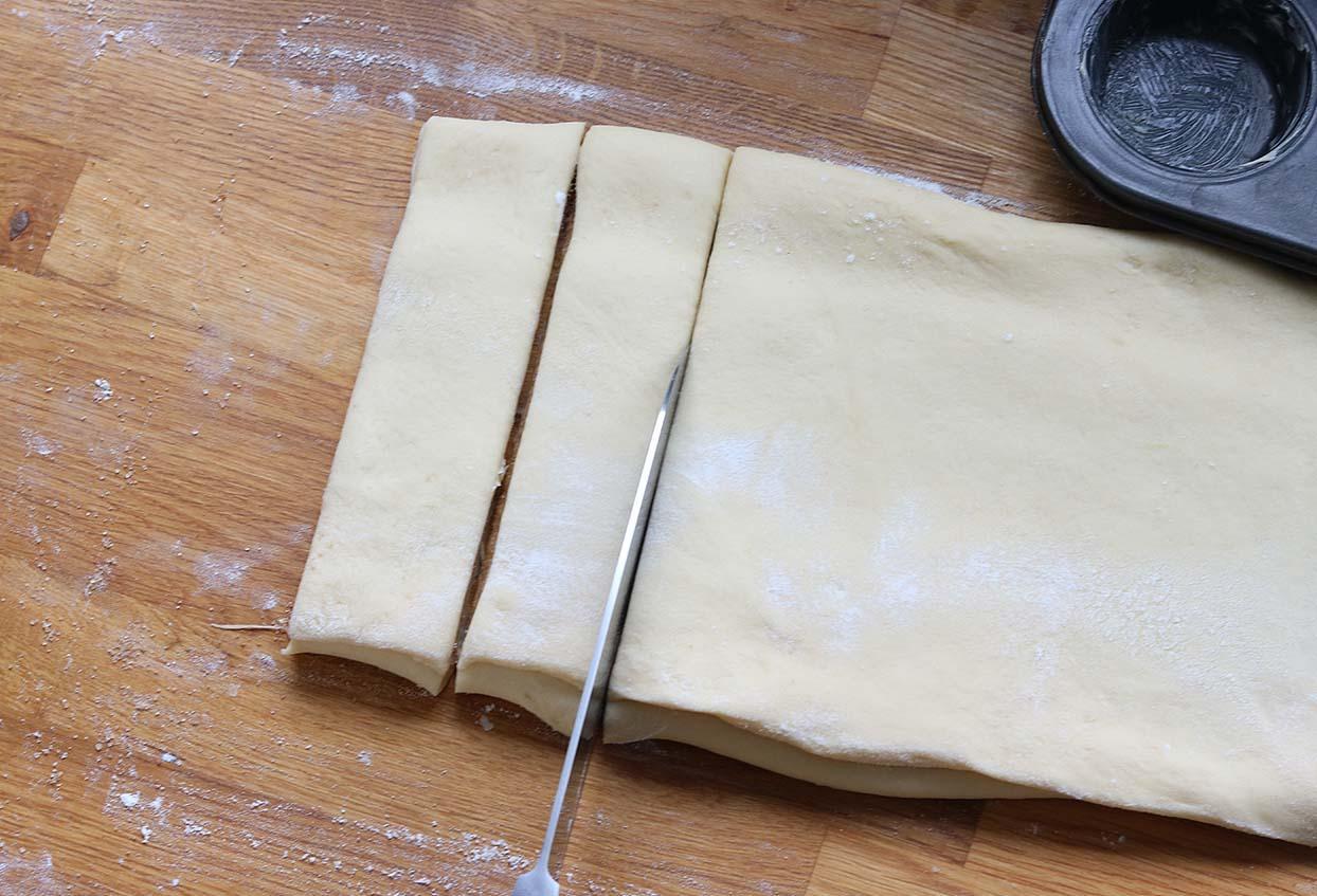 Geflochtene Zimtschnecken-Muffins - Schritt 6
