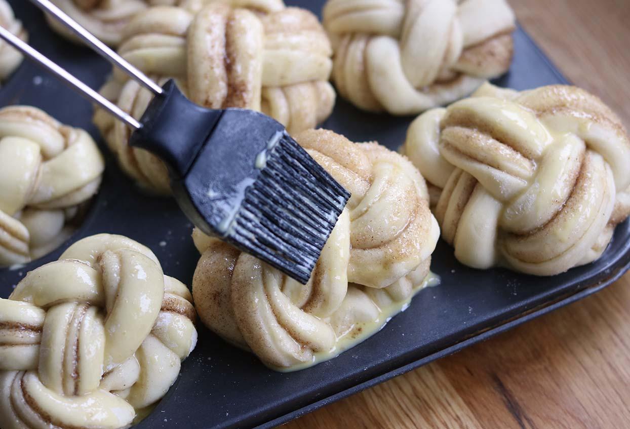 Geflochtene Zimtschnecken-Muffins - Schritt 9