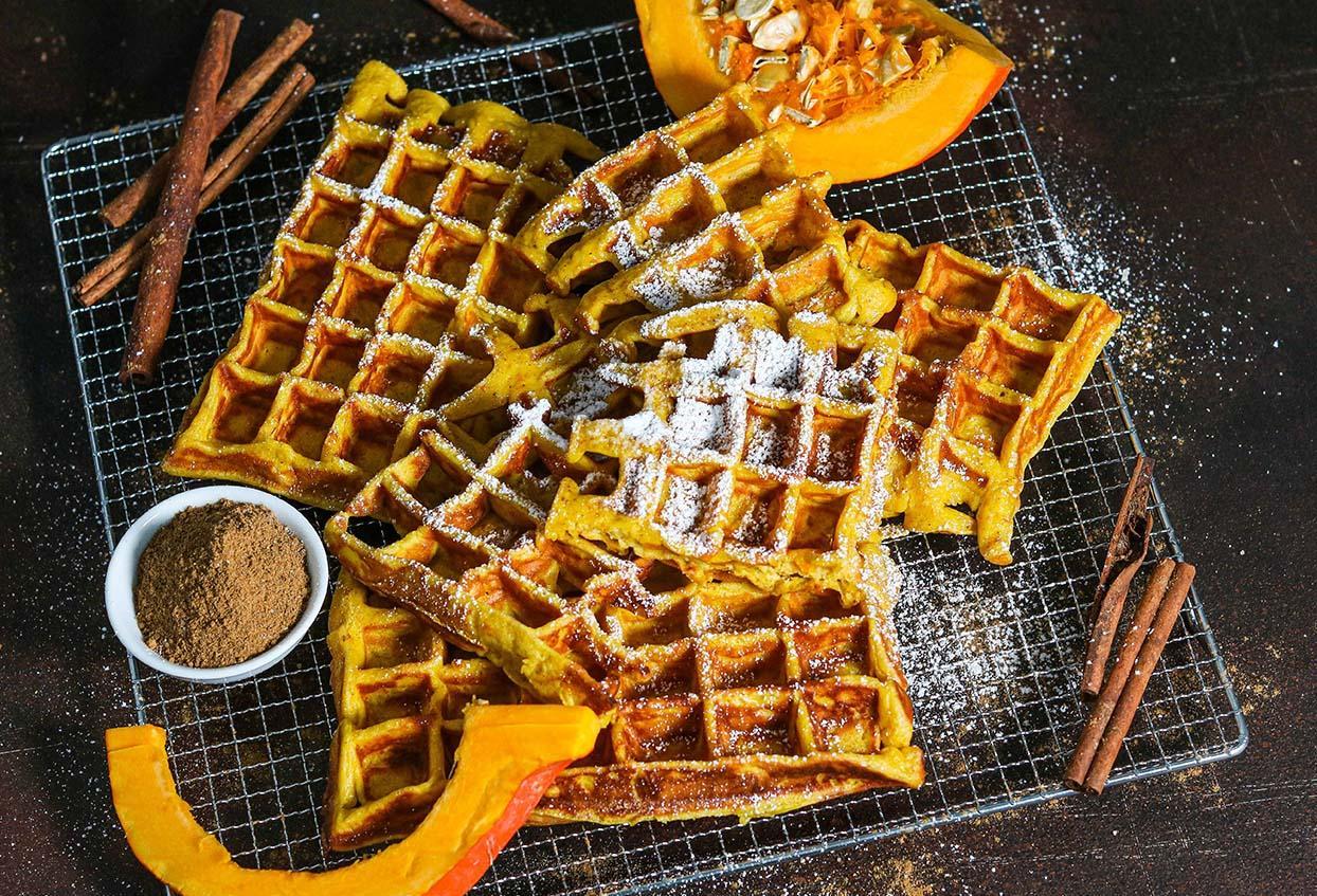 Cheesecake-Kürbis-Waffeln - Schritt 5