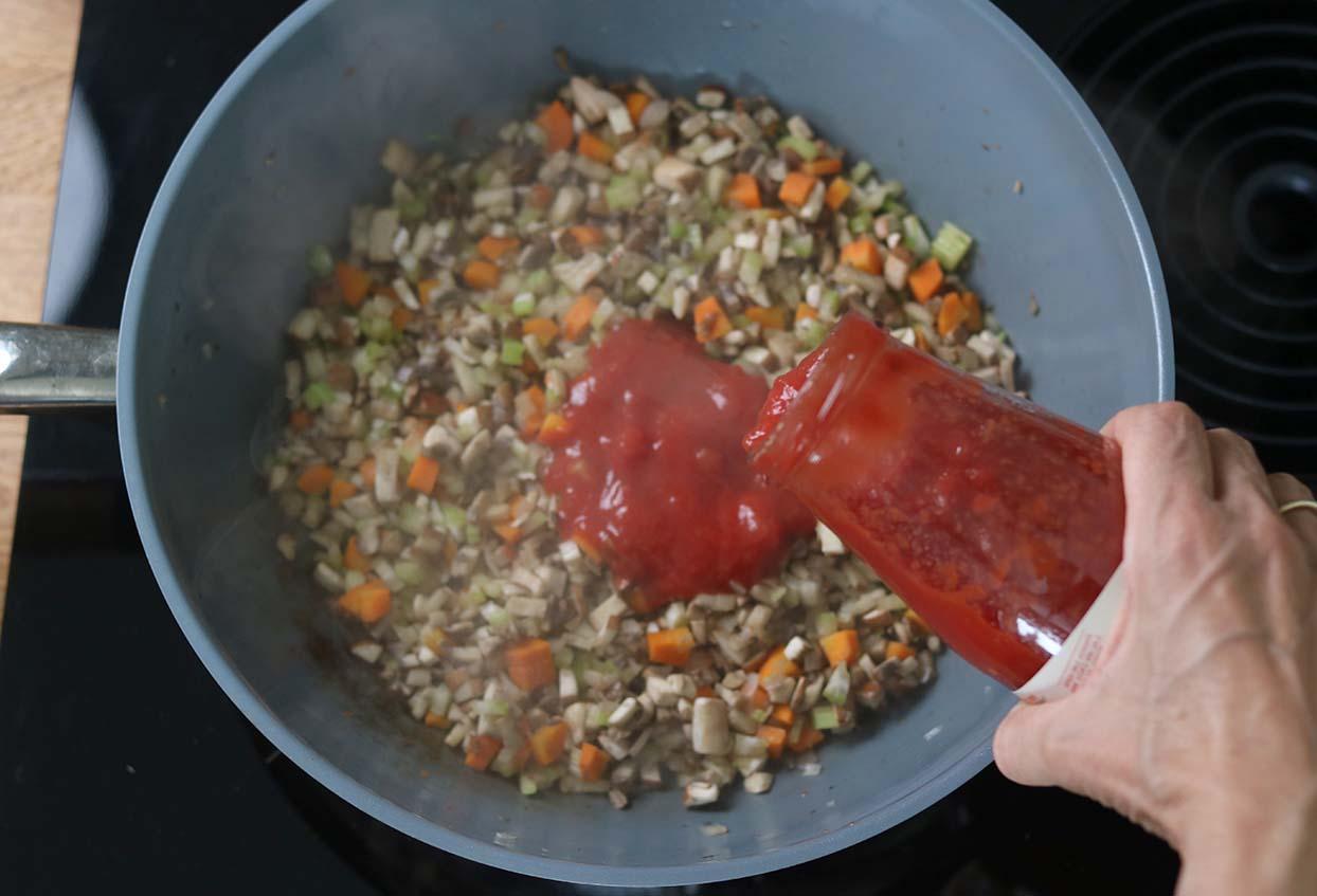 Vegetarische Lasagne mit Nudelreis (super lecker) - Schritt 2