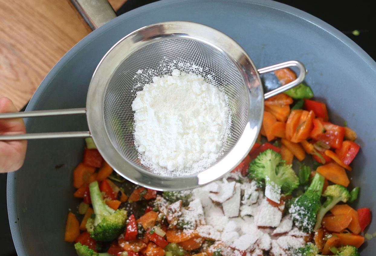 Knuspriger Tofu süß-sauer mit Reis - Schritt 3