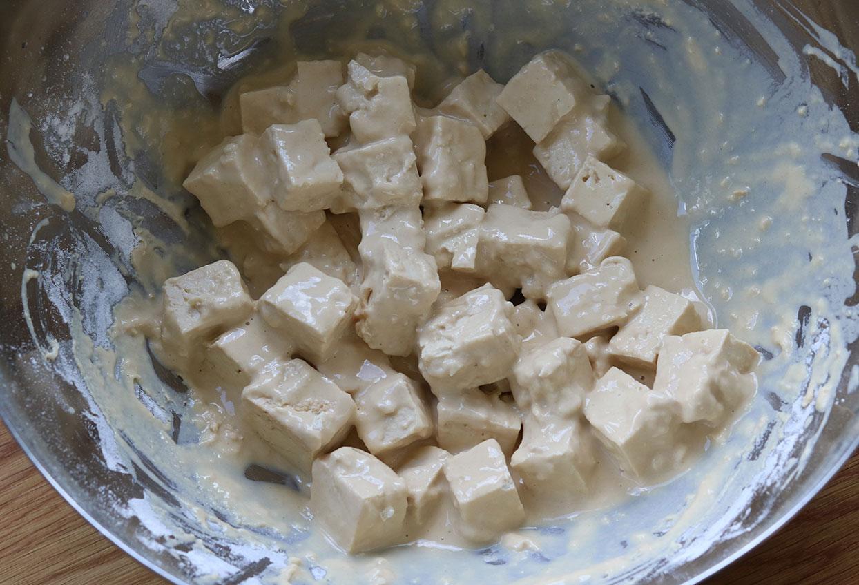 Knuspriger Tofu süß-sauer mit Reis - Schritt 6
