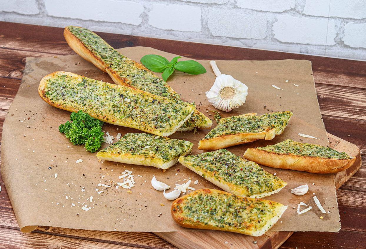Schnelles Knoblauch-Parmesan-Kräuterbaguette - Schritt 7