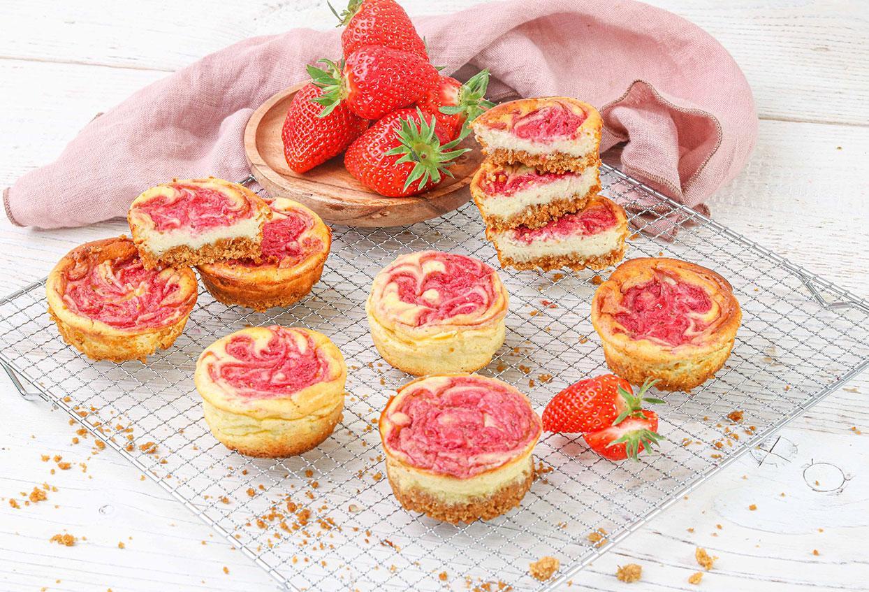 Erdbeeren-Cheesecake-Muffins - Schritt 8