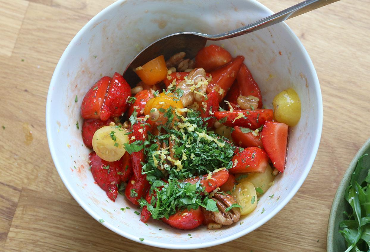 Erdbeeren Rucola Salat (sehr lecker) - Schritt 3