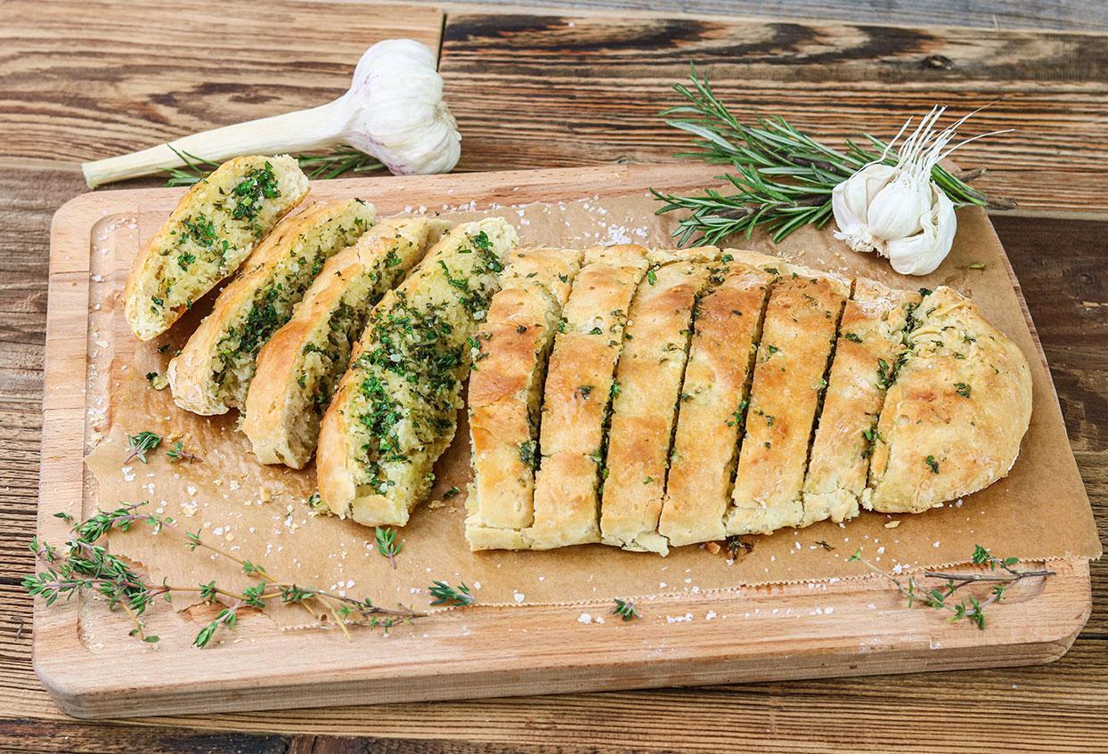 Selbstgemachtes Kräuterbaguette - Schritt 10