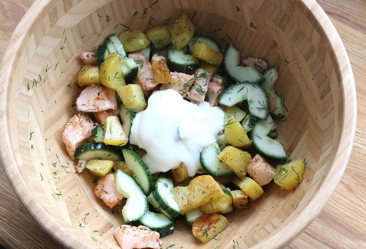 Kartoffel-Lachs-Salat - Schritt 6