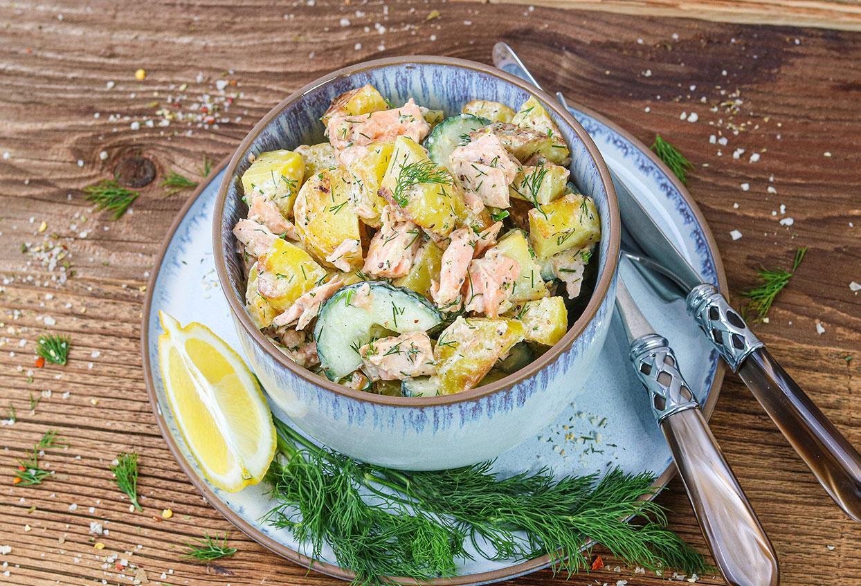 Kartoffel-Lachs-Salat - Schritt 7