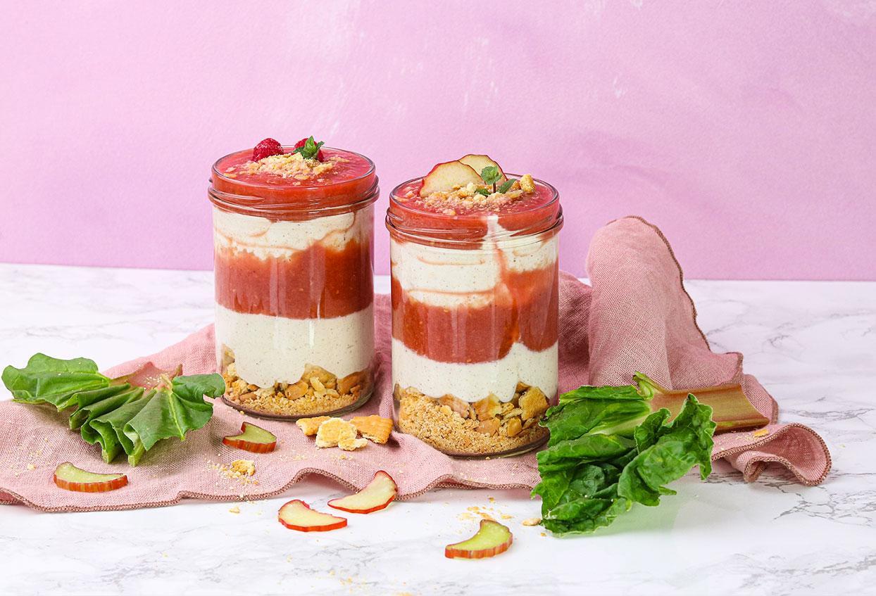 Sommerliches Rhabarber Schichtdessert (High Protein) - Schritt 7