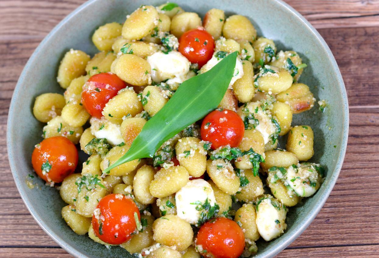 12min Gnocchi Pfanne mit Bärlauch Pesto - Schritt 8