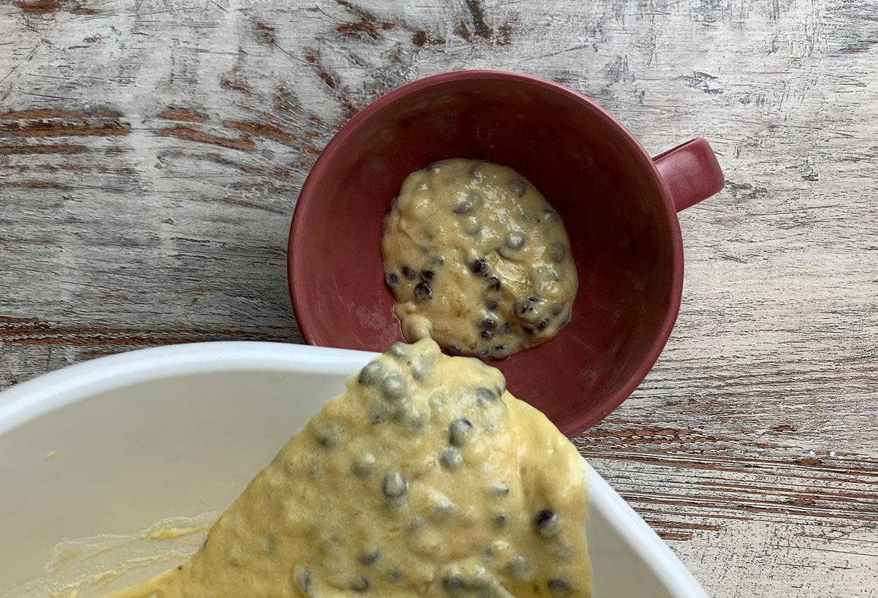 Mini Bananenbrot in der Tasse - Schritt 4