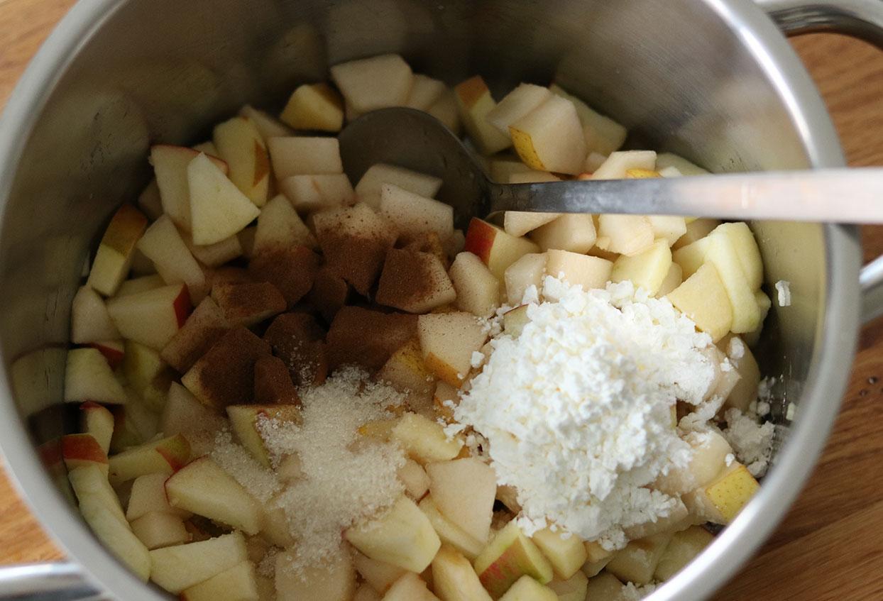 Köstlicher Apfel Birnen Pie - Schritt 3