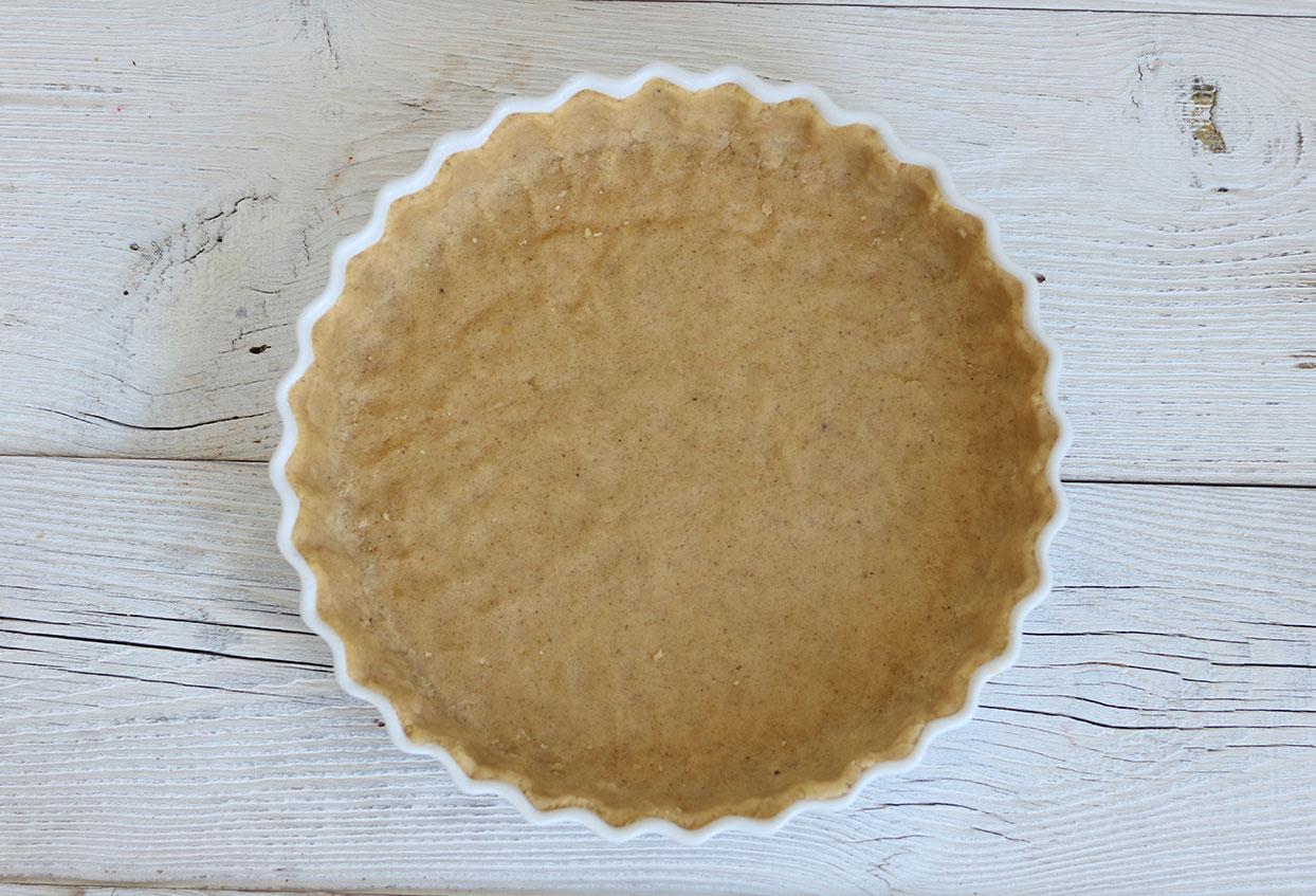 Rhabarber-Erdbeeren-Streuselkuchen mit Vanillepuddingfüllung - Schritt 6