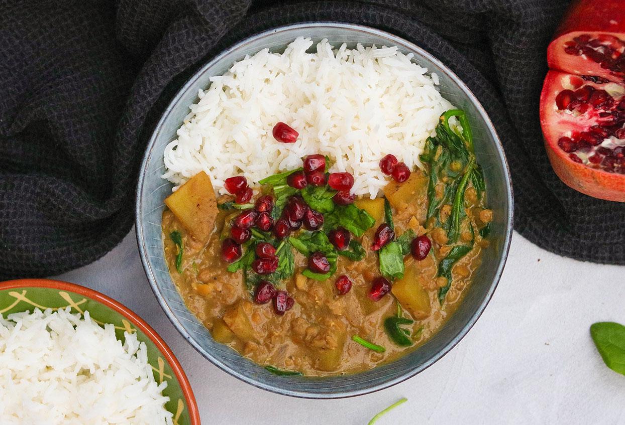 PurPur Kartoffeln-Linsen-Curry - Schritt 8