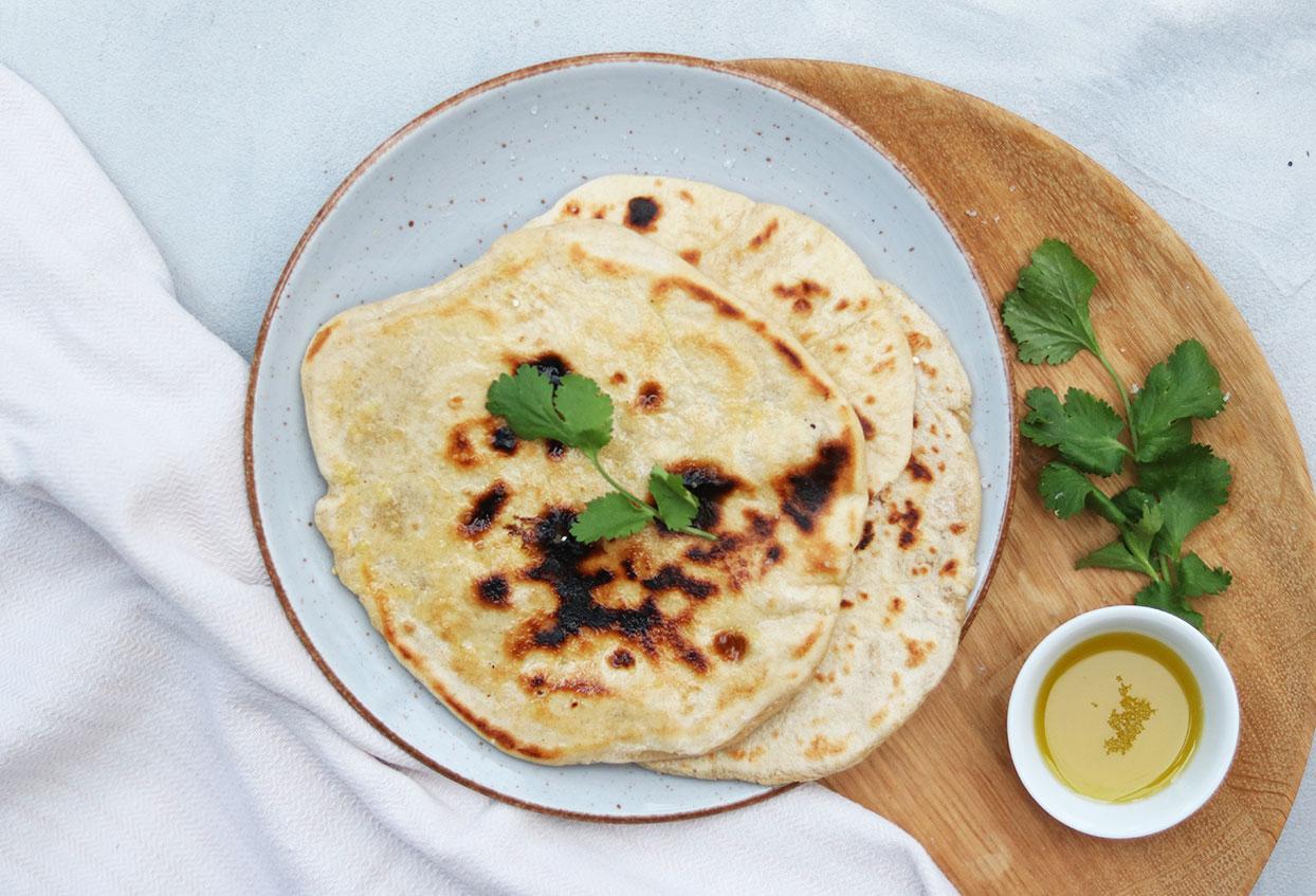 Veganes Naan Brot - Schritt 6