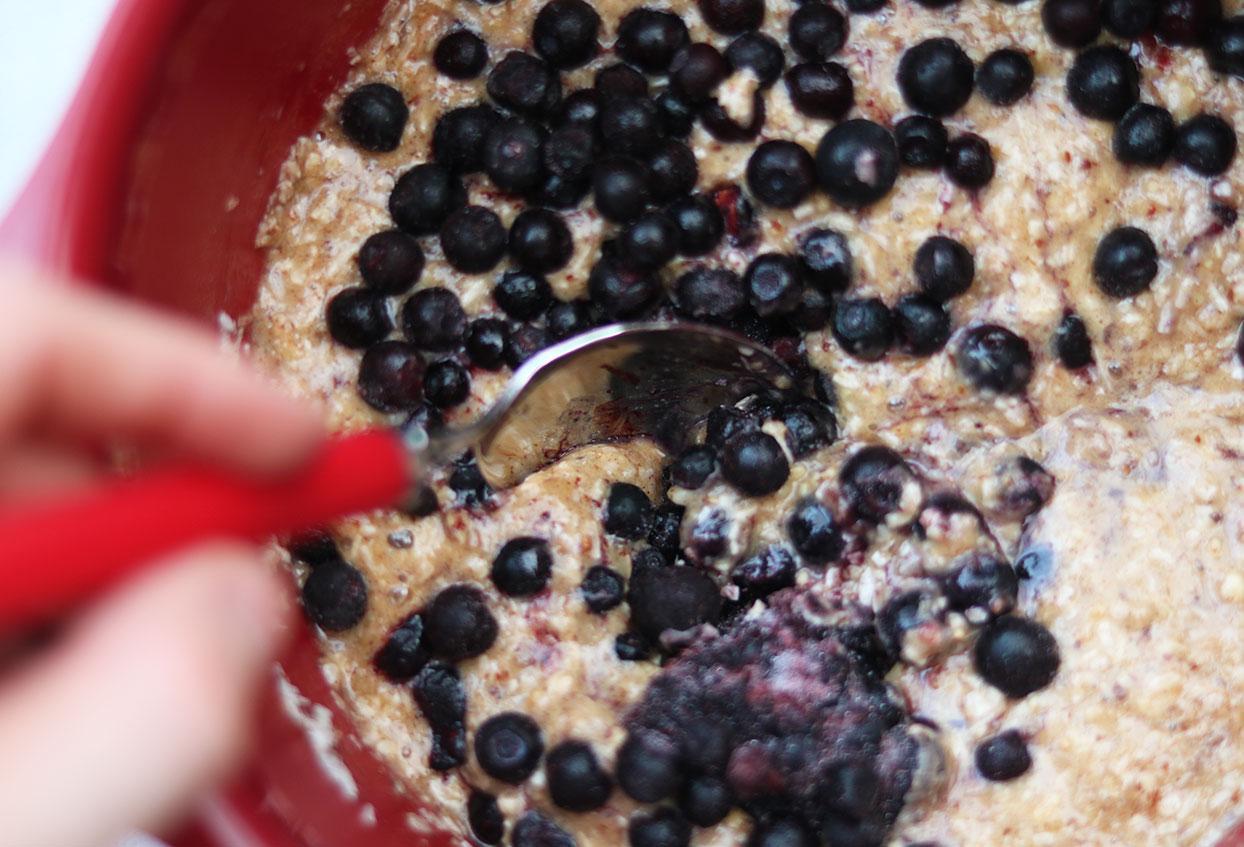 Haukes Bananen-Kokos-Blaubeerenbrot - Schritt 3