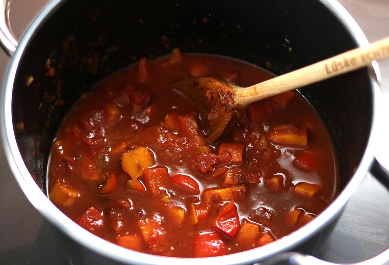 Chili Con Kürbis mit Linsen - Schritt 4