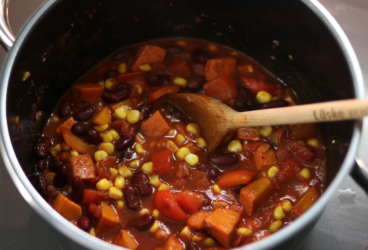 Chili Con Kürbis mit Linsen - Schritt 6
