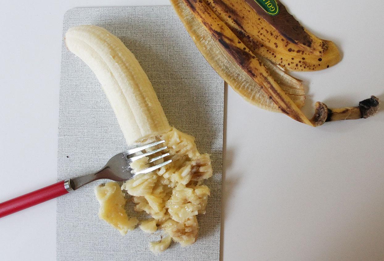 3-Zutaten Bananenporridge aus brauner Banane - Schritt 1