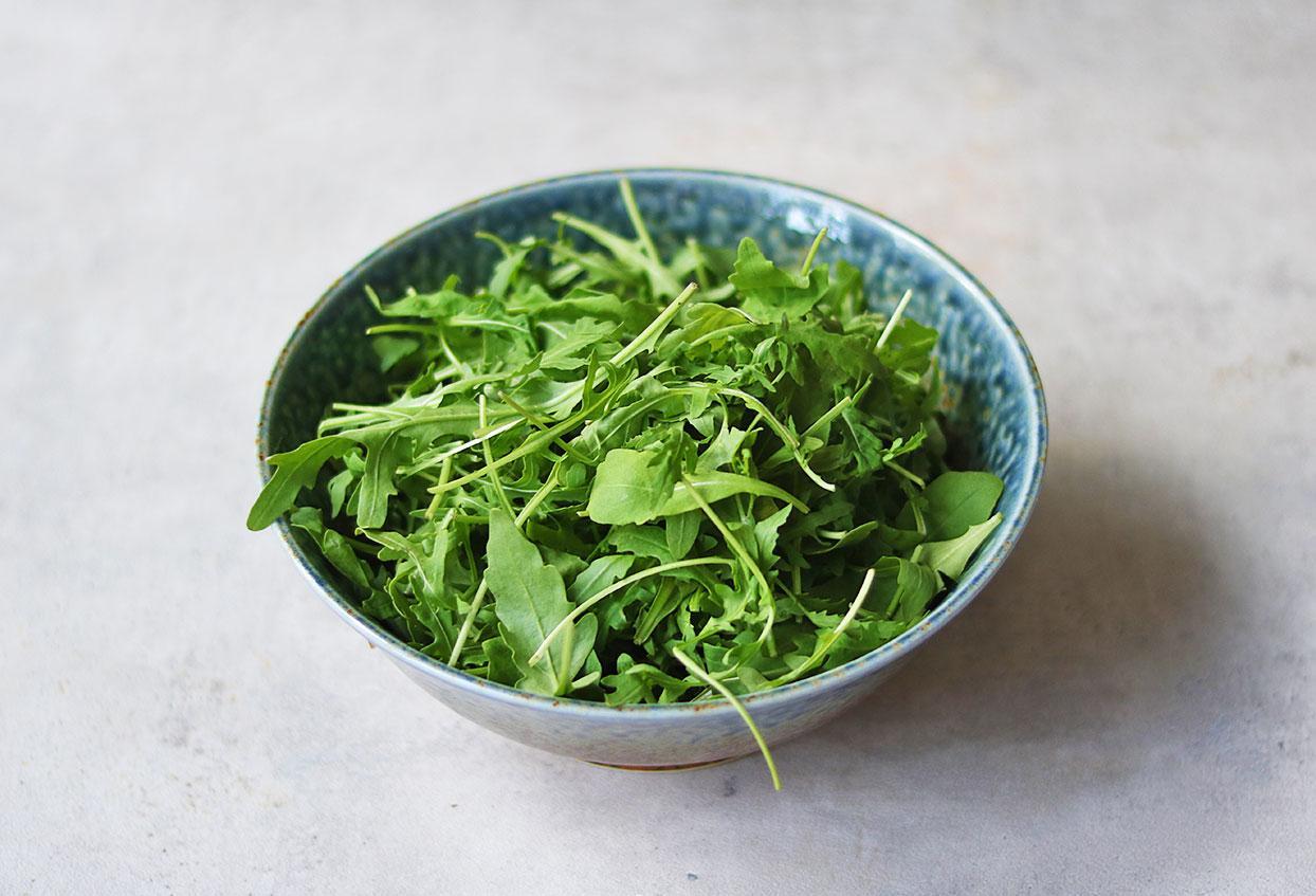 Einfacher Melonen-Rucola Sommersalat - Schritt 2