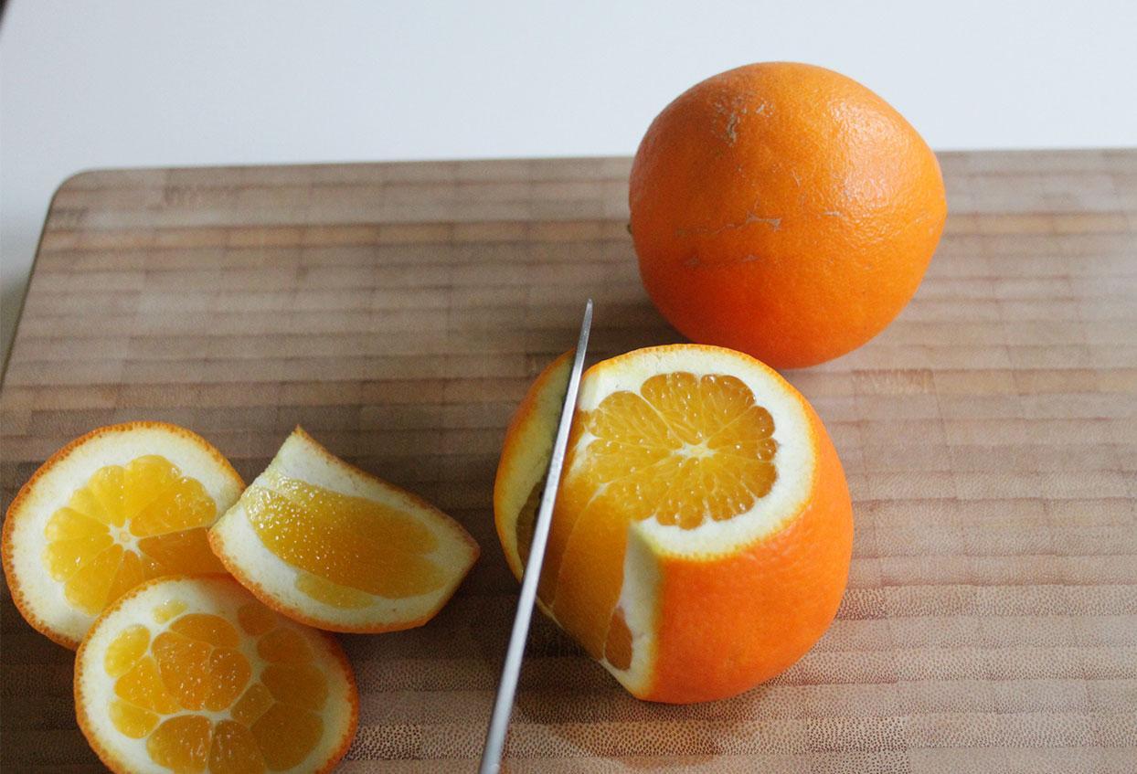 Orangenpower-Quark-Frühstück - Schritt 1