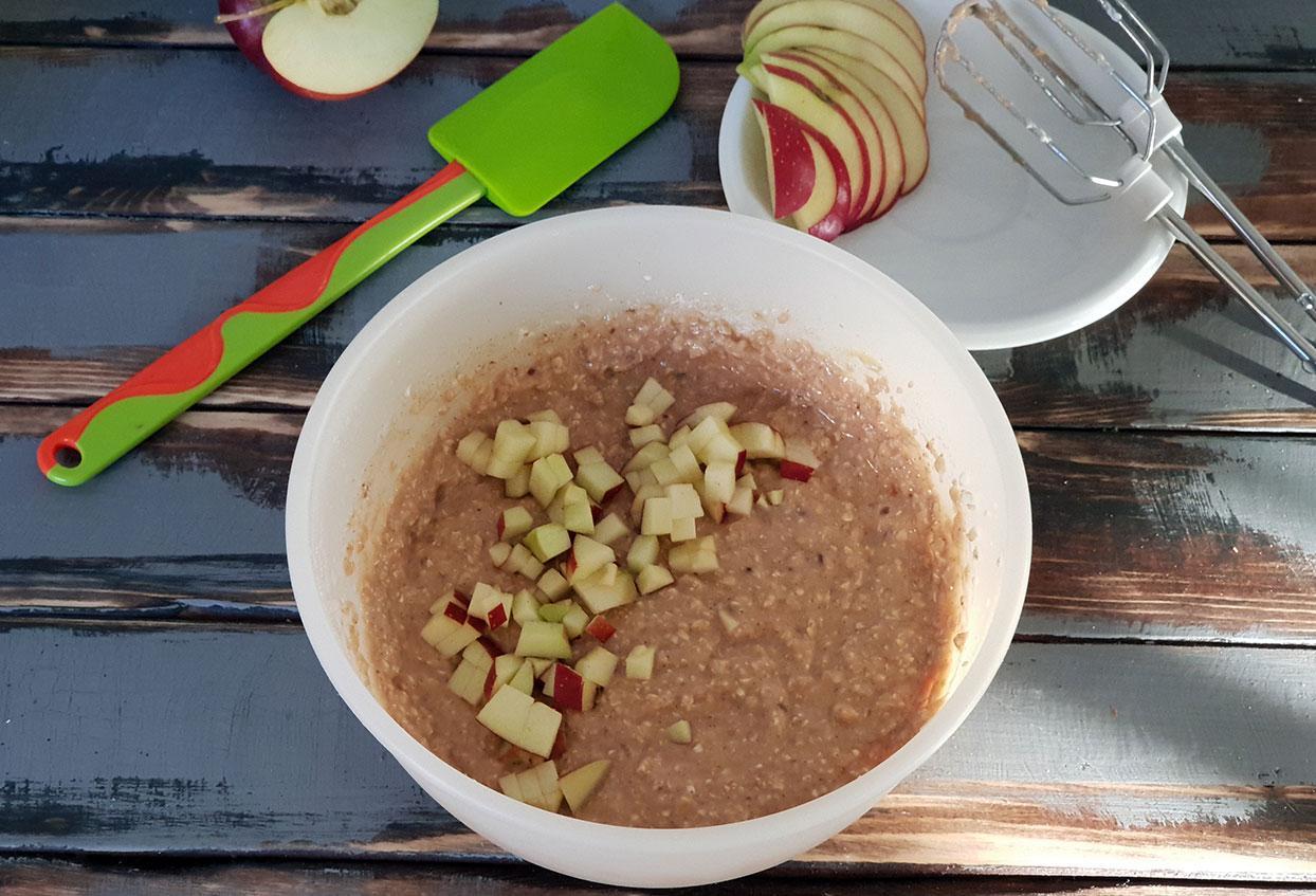 Kalorienarmer Protein-Apfelkuchen - Schritt 3