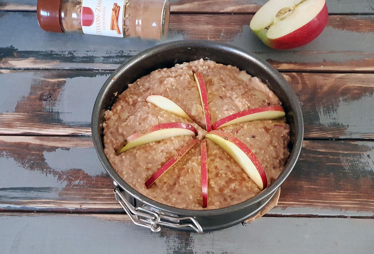 Kalorienarmer Protein-Apfelkuchen - Schritt 4