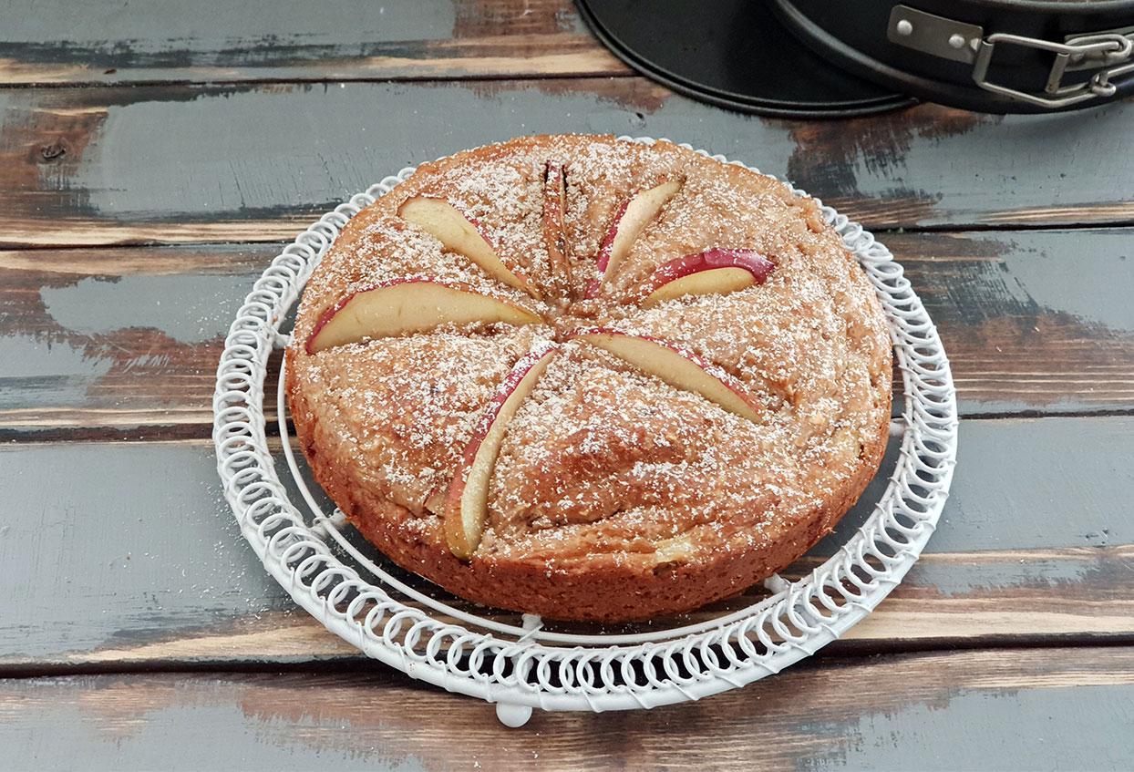 Kalorienarmer Protein-Apfelkuchen - Schritt 5