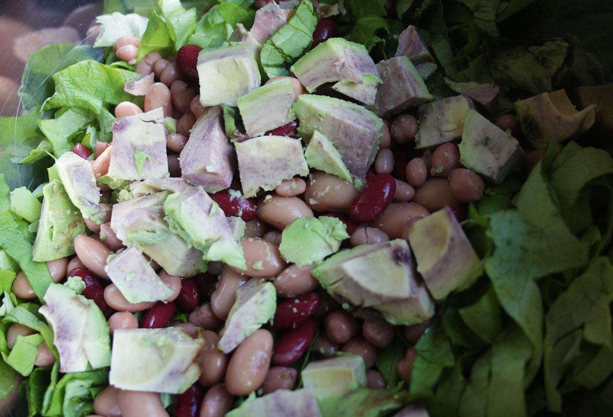 Knuspriger 12-Minuten Gemüsechips-Salat - Schritt 3