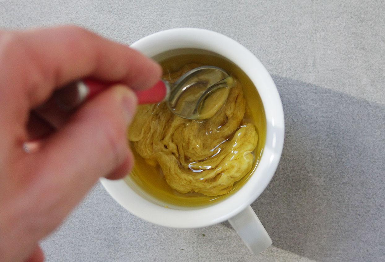 15-Minuten Birnensalat mit Ziegenfrischkäse und Honig-Senf-Dressing - Schritt 4