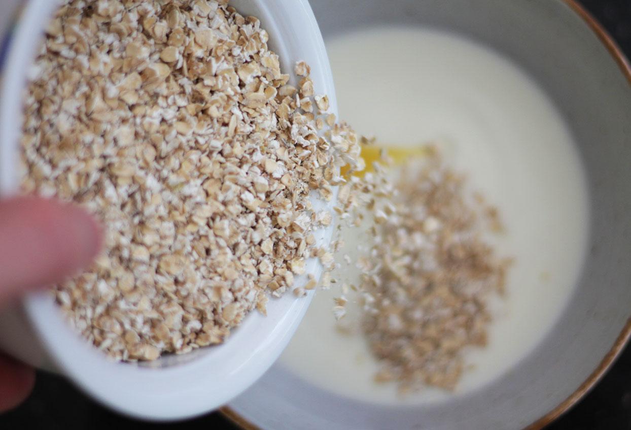 Cremiges Haferflocken-Naturjoghurt-Frühstück - Schritt 2