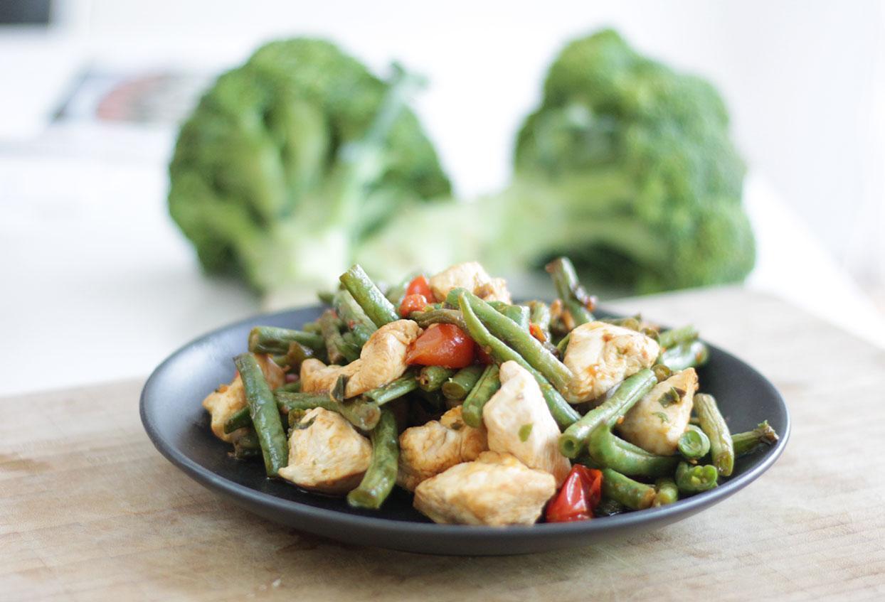 Regionale Bohnen mit Maishühnchen und dezenten Asia-Aromen - Schritt 6