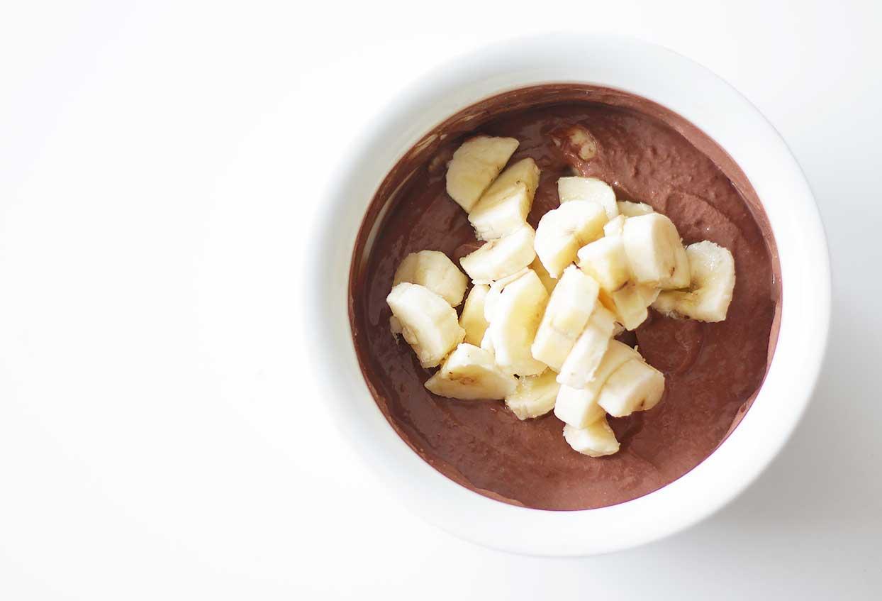 Sattmachender Schoko-Quarkpudding mit Banane - Schritt 5