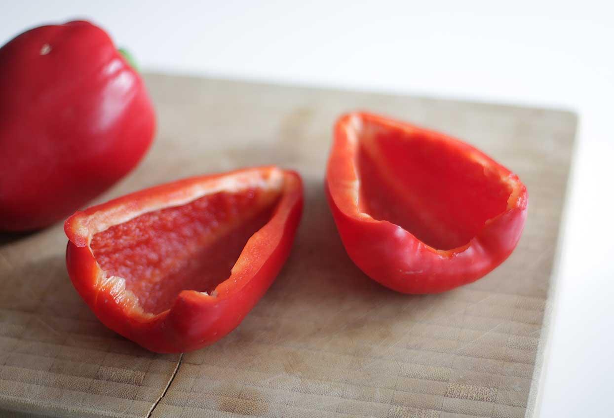 Mexikanisch gefüllte Paprika mit Vollkornreis und qualitativem Rinderhack - Schritt 1