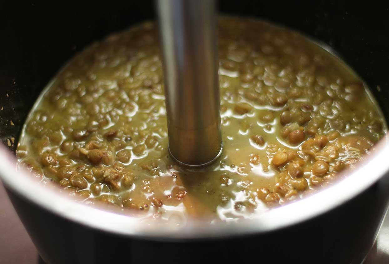 Foodoholic Kokos-Linsen-Dahl mit frischem Blattspinat - Schritt 4