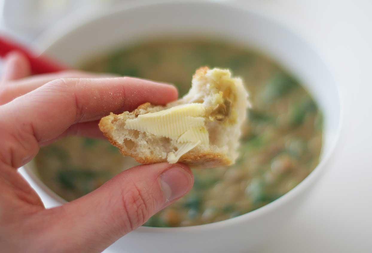 Foodoholic Kokos-Linsen-Dahl mit frischem Blattspinat - Schritt 7
