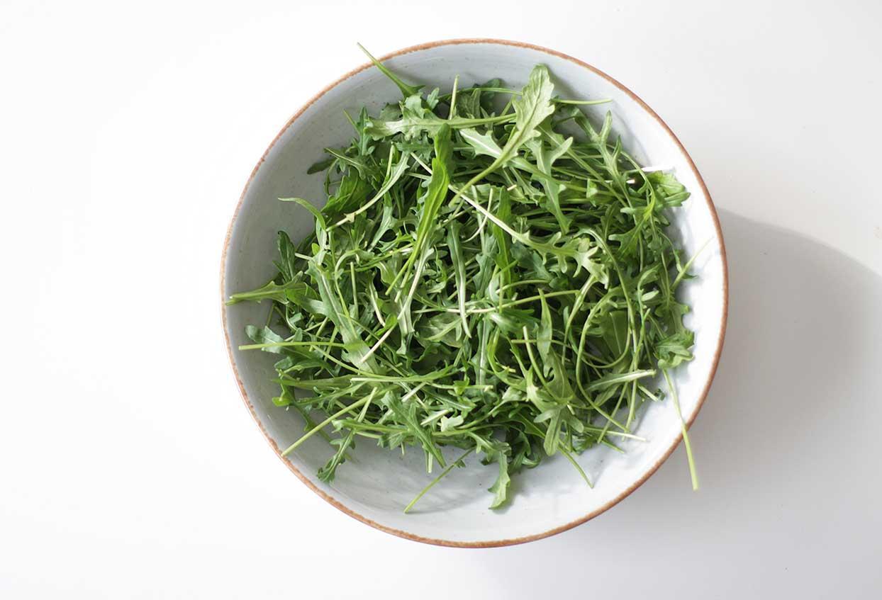 Einfacher Linsensalat mit Rucola und Spiegelei - Schritt 2