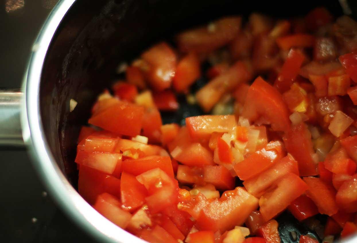 Mini-Buletten auf Kartoffelstampf mit Tomatensalsa - Schritt 2