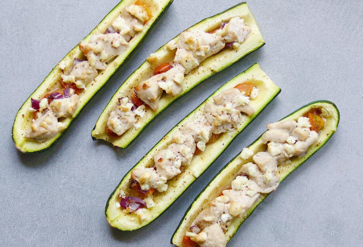 Gefüllte Zucchinis nach griechischer Art - Schritt 3