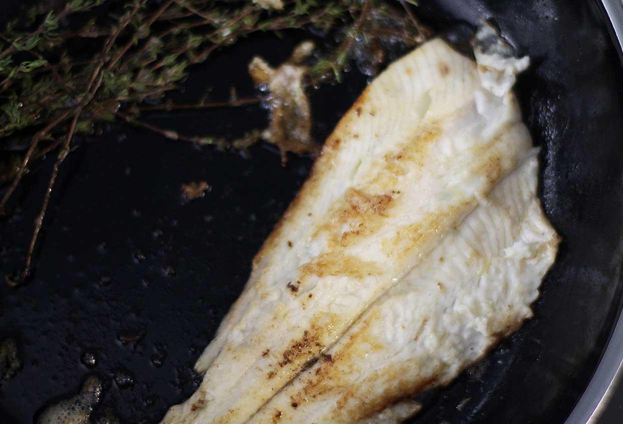 Schollenfilet mit Bratkartoffeln und Orangensalat - Schritt 2