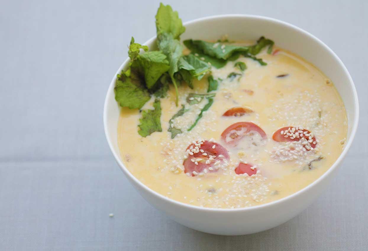 Aromatische Kokosmilch-Thai-Suppe - Schritt 7