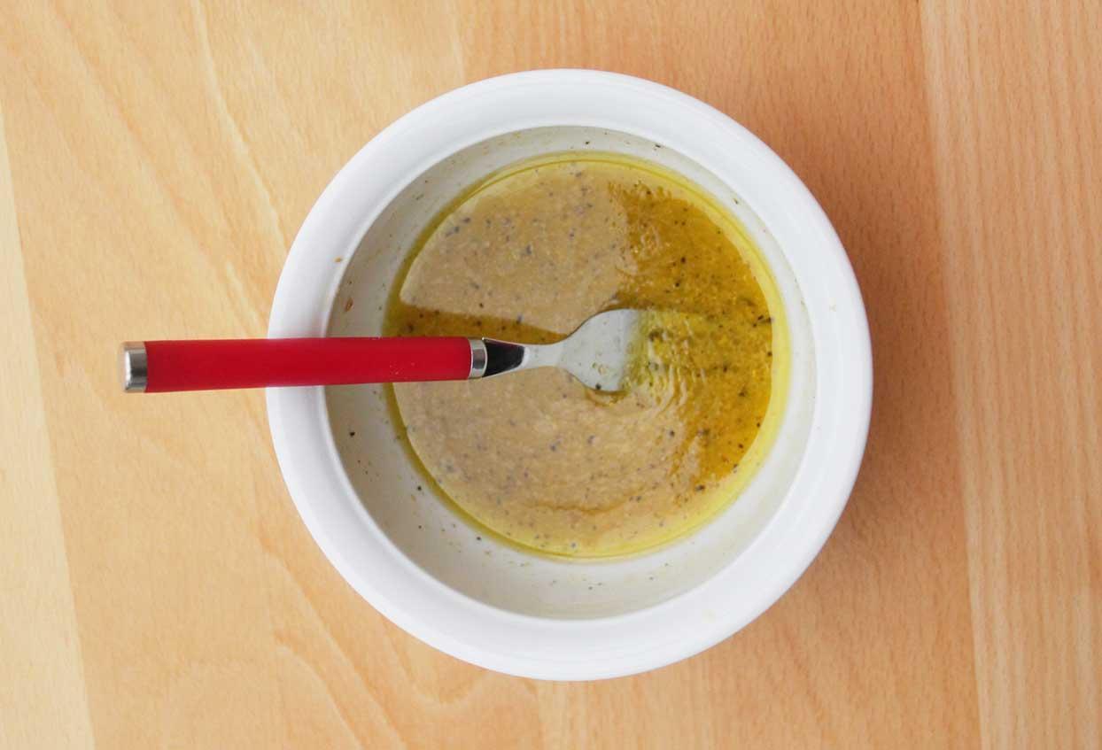 Grüne-Bohnen mit Rosmarinkartoffeln und Orangen-Dressing - Schritt 4
